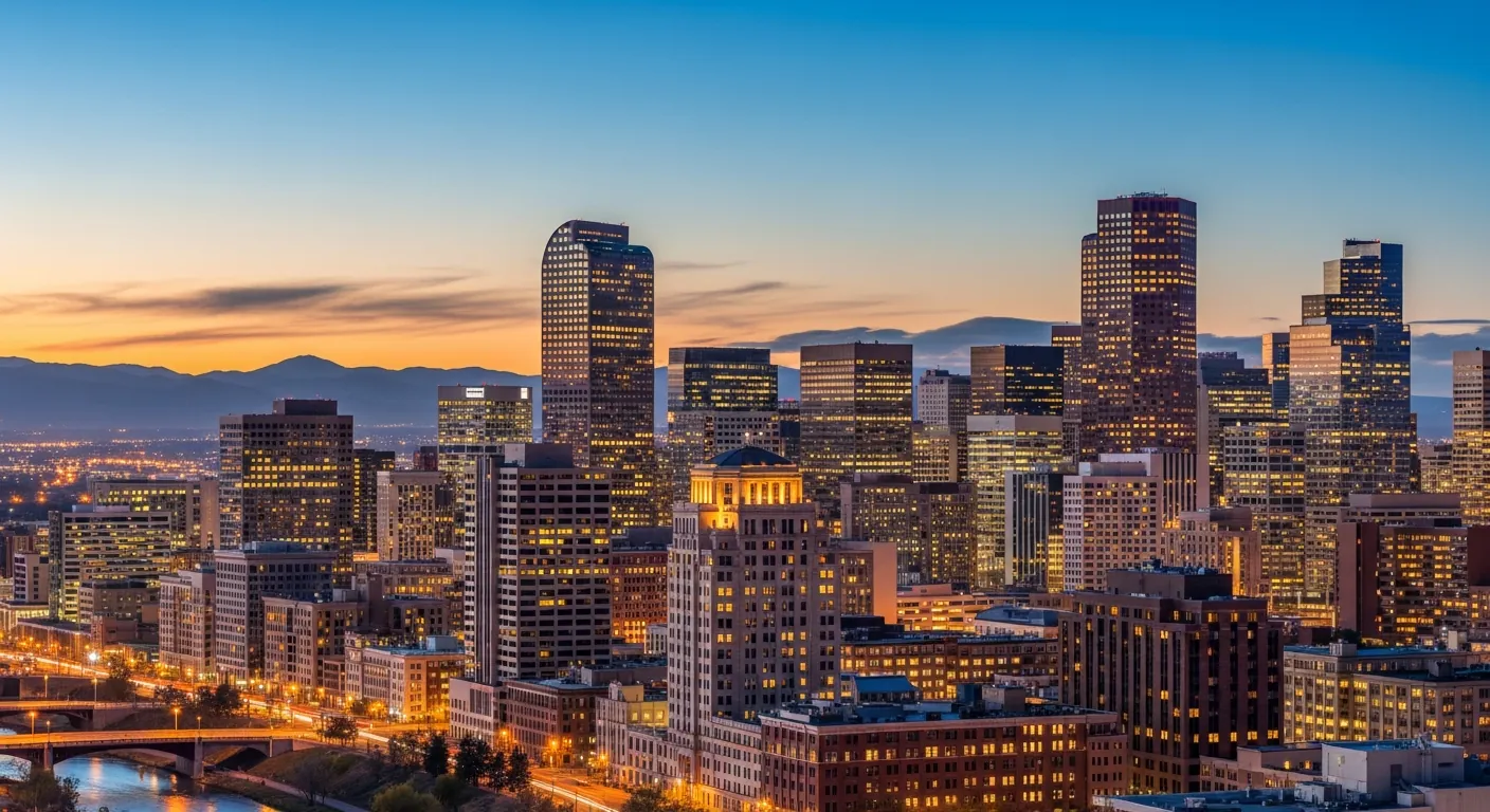 Denver skyline showcasing office-to-residential conversion opportunities